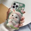 Tatlı Tavşan Tasarımlı Silikon Telefon Kılıfı