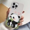 Tatlı Panda Tasarımlı Silikon Telefon Kılıfı