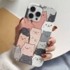 Sevimli Kediler Tasarımlı Silikon Telefon Kılıfı
