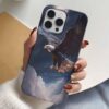 Gökyüzündeki Kartal Tasarımlı Silikon Telefon Kılıfı