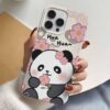 Hua Hua Panda Tasarımlı Silikon Telefon Kılıfı
