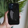 Attack On Titan Wıng Of Freedom Baskılı Tasarımlı Silikon Telefon Kılıfı