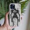 Death Note Siyah Beyaz Ryuk Baskılı Tasarımlı Silikon Telefon Kılıfı