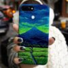 Mavi Dağ Kartpostal Tasarımlı Silikon Telefon Kılıfı