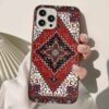 Renkli İran Halı Deseni Tasarımlı Silikon Telefon Kılıfı