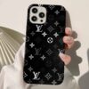 Siyah Lv Deseni Tasarımlı Silikon Telefon Kılıfı