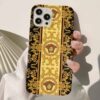 Altın Versage Deseni Tasarımlı Silikon Telefon Kılıfı