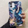 Minik Mavi Ejderha Tasarımlı Silikon Telefon Kılıfı