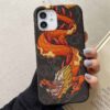 Turuncu Ejderha Tasarımlı Silikon Telefon Kılıfı