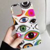 Korumacı Gözler Tasarımlı Silikon Telefon Kılıfı