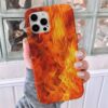 Gerçek Alev Tasarımlı Silikon Telefon Kılıfı