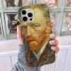 Van Gogh Portresi Baskılı Silikon Telefon Kılıfı