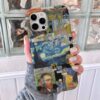 Van Gogh Minimal Kolaj Baskılı Silikon Telefon Kılıfı