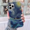 Büyük Dalgalardan Kaçan Van Gogh Baskılı Silikon Telefon Kılıfı