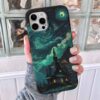 Gizemli Ev Yıldızlı Geceler Baskılı Silikon Telefon Kılıfı