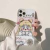 Lovely 100% Heyecanlı Kız Ve Kalpler Siyah Renkli Silikon Telefon Kılıfı