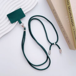 Koyu Yeşil Telefon Boyun Askısı