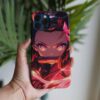 Demon Slayer Nezuko Baskılı Tasarımlı Silikon Telefon Kılıfı
