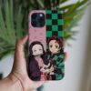 Demon Slayer  Tanjiro Ve Nezuko  Baskılı Tasarımlı Silikon Telefon Kılıfı