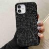 Siyah Beyaz Yıldız Haritası Baskılı Silikon Telefon Kılıfı