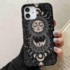 Ay Güneş Burç Baskılı Silikon Telefon Kılıfı