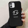 Cancer Burç Baskılı Silikon Telefon Kılıfı