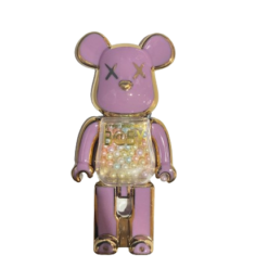 Baby Robot Mor Gold Çizgili Telefon standı