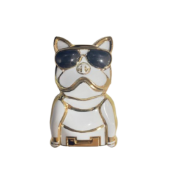 Beyaz Köpek Telefon Kılıfı Standı