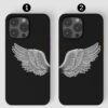 Çift Melek Kanadı Tasarımlı Silikon Telefon Kılıfı