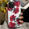Çift Taraflı Güller Tasarımlı Silikon Telefon Kılıfı