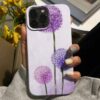 Dandelion Çizimi Tasarımlı Silikon Telefon Kılıfı