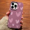 Karmaşık Kalp Çizim Tasarımlı Silikon Telefon Kılıfı