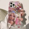 Barbie Angel Kolaj Tasarımlı Silikon Telefon Kılıfı