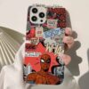Power Spiderman Kolaj Tasarımlı Silikon Telefon Kılıfı