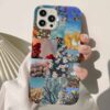 Floral Kolaj Tasarımlı Silikon Telefon Kılıfı