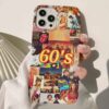 Altmışlar Kolaj Tasarımlı Silikon Telefon Kılıfı