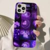 Purple Call Me Kolaj Tasarımlı Silikon Telefon Kılıfı