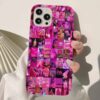Pink Girl Kolaj Tasarımlı Silikon Telefon Kılıfı