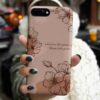Wherever Çiçek Baskılı Silikon Telefon Kılıfı