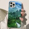 Orman Manzarası Tasarımlı Silikon Telefon Kılıfı