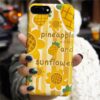 Ananas Ve Ayçiçeği Tasarımlı Silikon Telefon Kılıfı