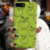 Yeşil Elma Tasarımlı Silikon Telefon Kılıfı