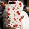 Kirazlar Kolaj Tasarımlı Silikon Telefon Kılıfı
