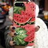 Sanatsal Karpuzlar Tasarımlı Silikon Telefon Kılıfı