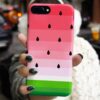 Renk Geçişli Karpuz İçi Tasarımlı Silikon Telefon Kılıfı