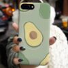 Avokado Sanatı Tasarımlı Silikon Telefon Kılıfı