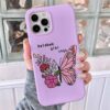 Kelebek Gibi Yaşa Tasarımlı Silikon Telefon Kılıfı