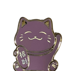 Lila Kedi Telefon Kılıfı Standı