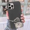 Kedi Seven İskelet Tasarımlı Silikon Telefon Kılıfı