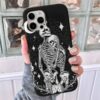 Skeleton Love Tasarımlı Silikon Telefon Kılıfı